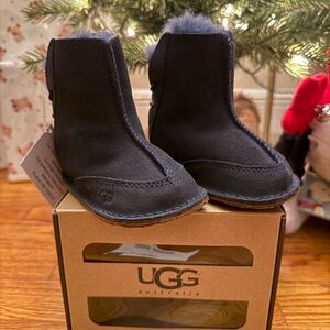 UGG Infant Boo Booties in Navy Blue
